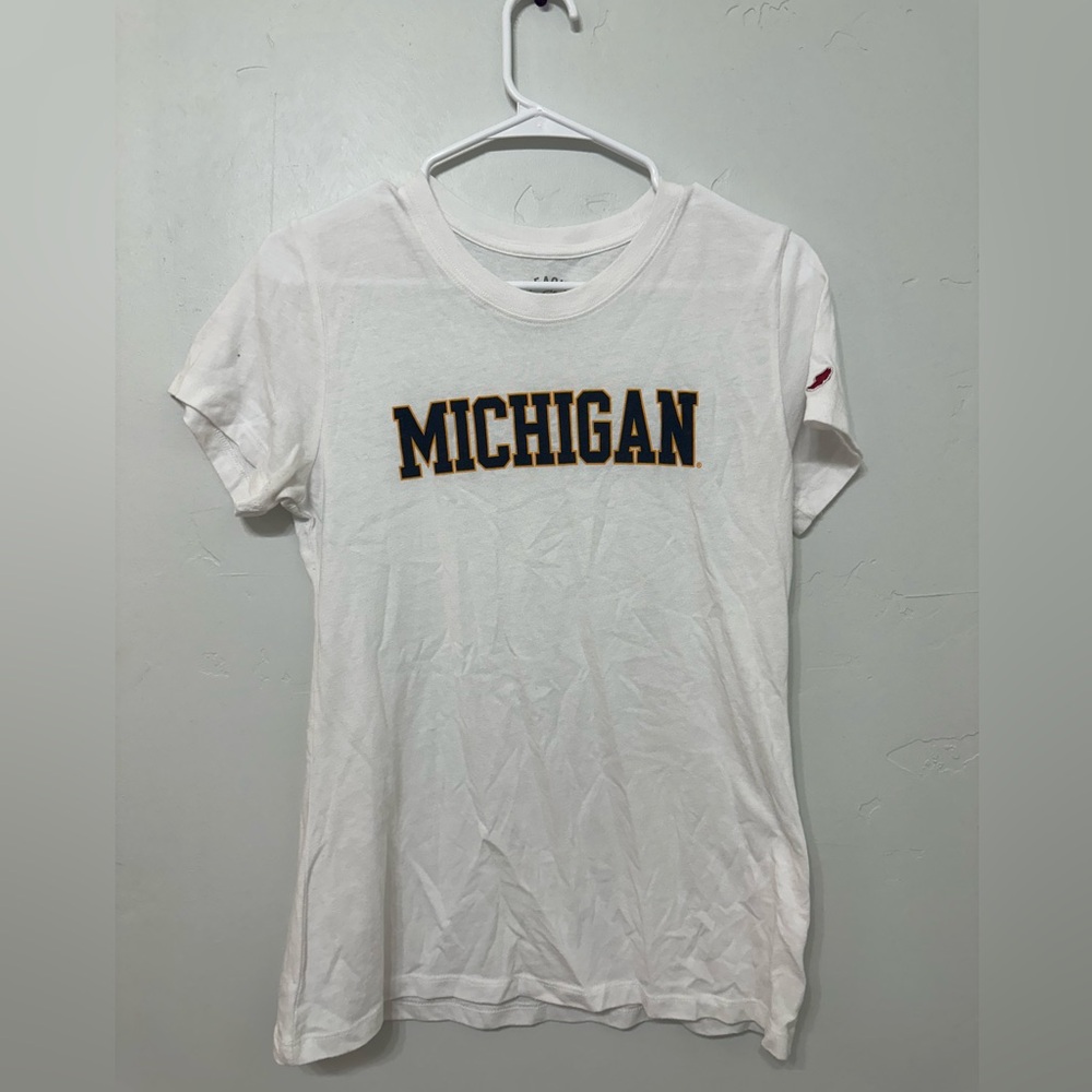Michigan White T-Shirt Size Small